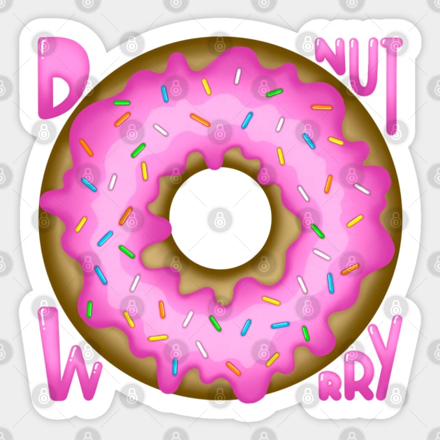 Donut Worry Sticker by MyownArt